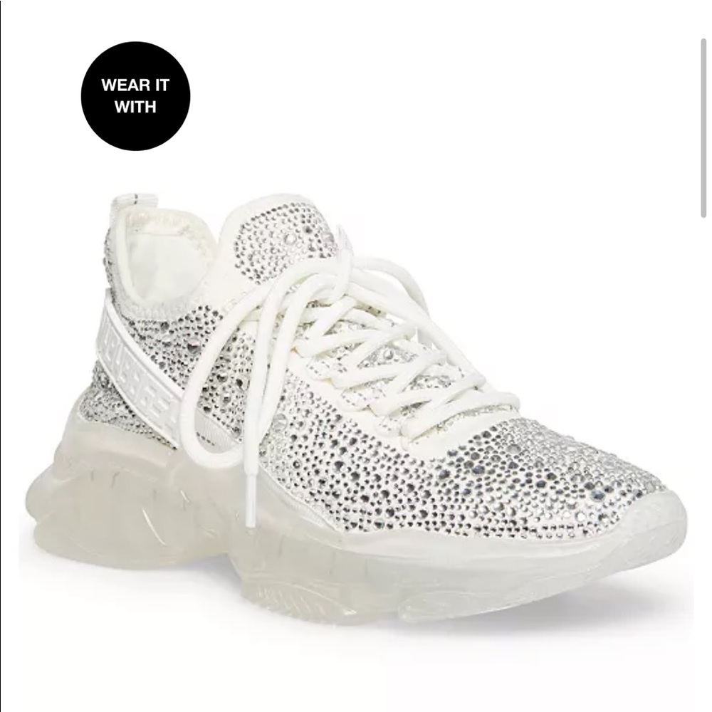 Steve Madden
Women's Maxima Rhinestone-Trim Trainer Sneakers
